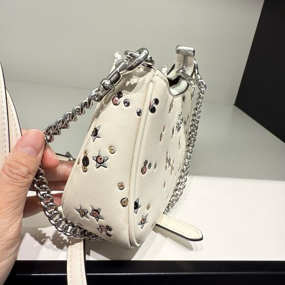 Coach Teri Mini Crossbody Bag With Star Print CCE46 Chalk Multi - Picture 3 of 9